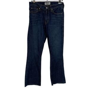 Derek Lam 10 Crosby Dark Wash Gia Mid Rise Cropped Flare Jeans Womens 26 Blue